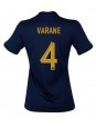 Ženski Nogometna dresi replika Francija Raphael Varane #4 Domači SP 2022 Kratek rokav